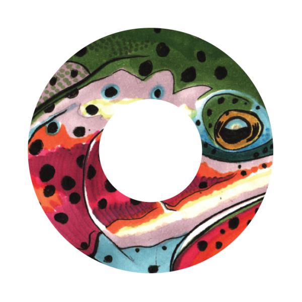 Redington i.D Fly Reel Decals Rainbow KC Badger Redington i.D Fly Reel Decals Rainbow KC Badger