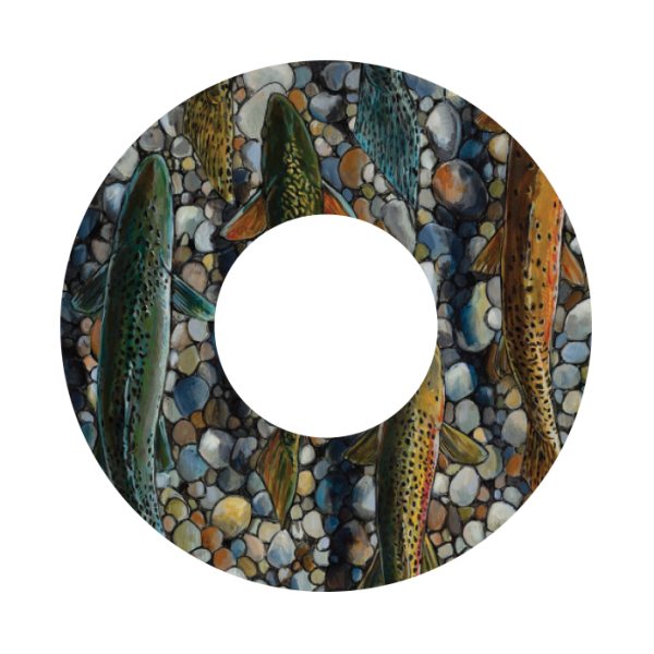 Redington i.D Fly Reel Decals Trout Dream Udesen Redington i.D Fly Reel Decals Trout Dream Udesen