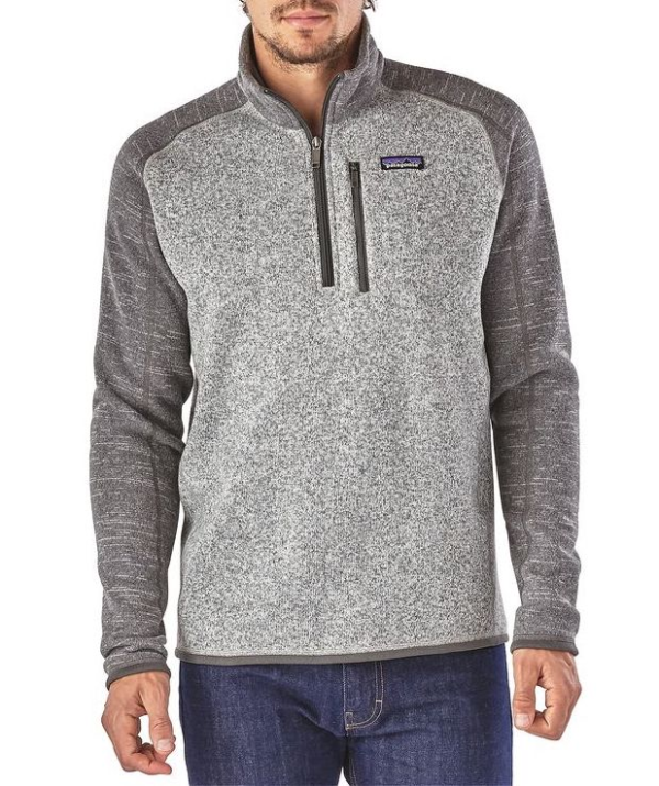 Patagonia Better Sweater 1/4 Zip Fleece Nickel with Forge Grey Front Patagonia Better Sweater 1/4 Zip Fleece Nickel with Forge Grey Front