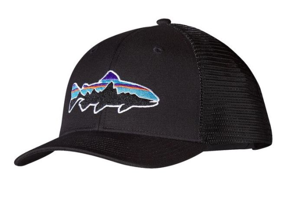 Patagonia Fitz Roy Trout Trucker Hat Black Patagonia Fitz Roy Trout Trucker Hat Black