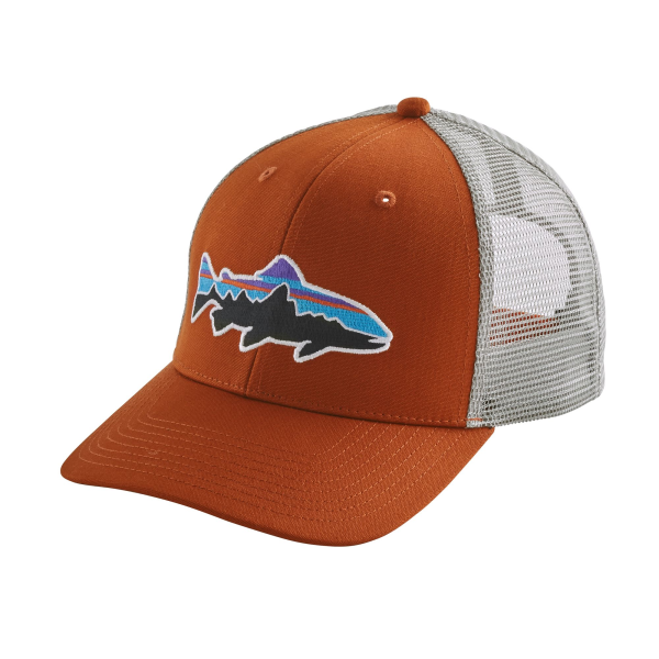 Patagonia Fitz Roy Trout Trucker Hat Copper Ore Patagonia Fitz Roy Trout Trucker Hat Copper Ore