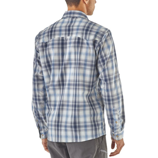 Patagonia Sun Stretch LS Shirt King Swing Radar Blue Back Patagonia Sun Stretch LS Shirt King Swing Radar Blue Back