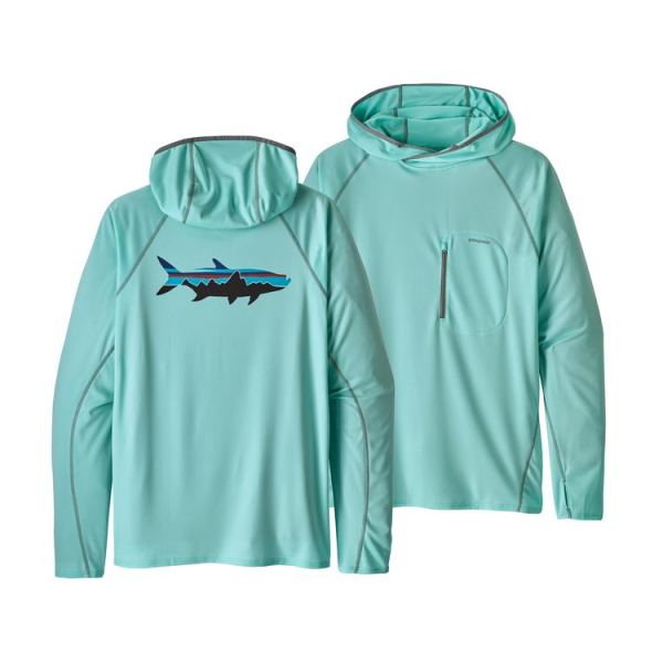 Patagonia Sunshade Technical Hoody Fitz Roy Tarpon Bend Blue Patagonia Sunshade Technical Hoody Fitz Roy Tarpon Bend Blue