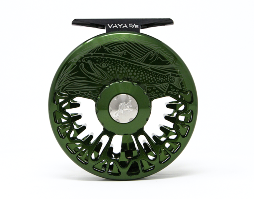 Abel VAYA 5/6 Fly Reel - Underwood On The Hunt - Deep Green Abel VAYA 5/6 Fly Reel - Underwood On The Hunt - Deep Green