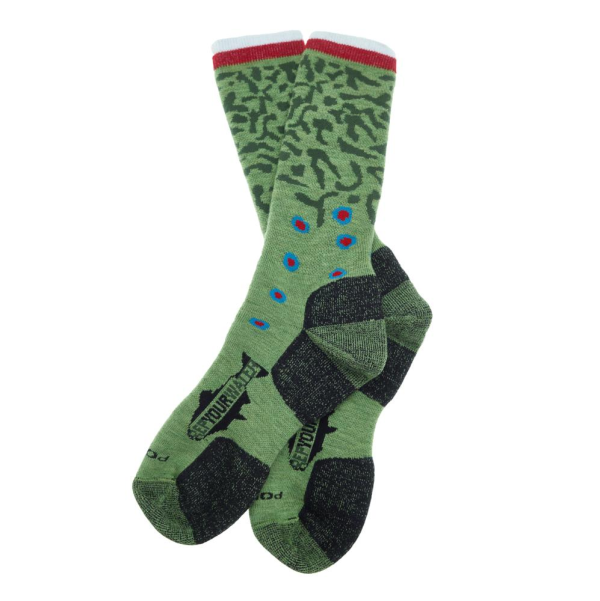 Rep Your Water Trout Socks Pair - Brook Trout