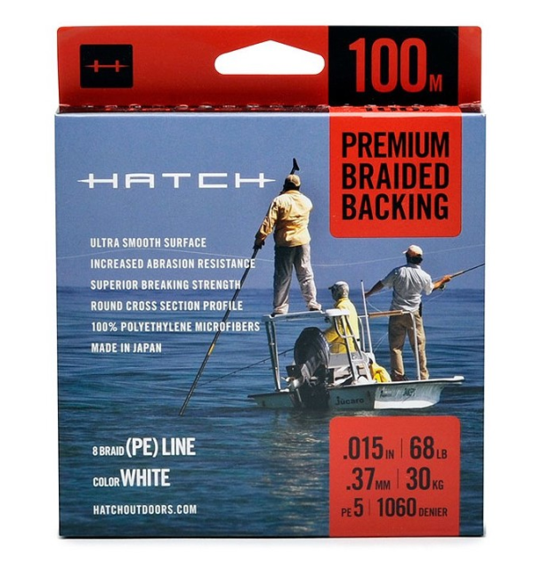 Hatch Premium Braided Backing 100m Gel Spun High Capacity Backing Hatch Premium Braided Backing 100m