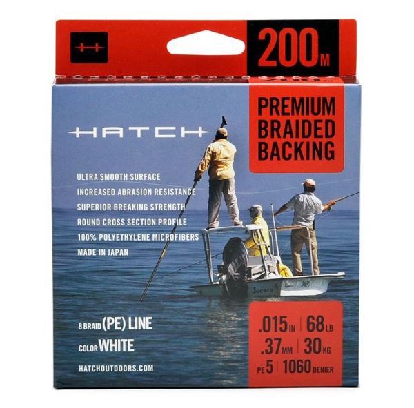 Hatch Premium Braided Backing 200m Gel Spun High Capacity Backing Hatch Premium Braided Backing 200m