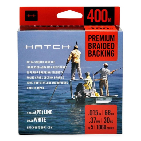 Hatch Premium Braided Backing 400m Gel Spun High Capacity Backing Hatch Premium Braided Backing 400m