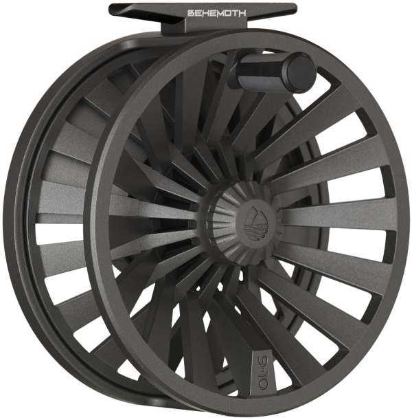 Behemoth Fly Reel Gunmetal Front Behemoth Fly Reel Gunmetal Front