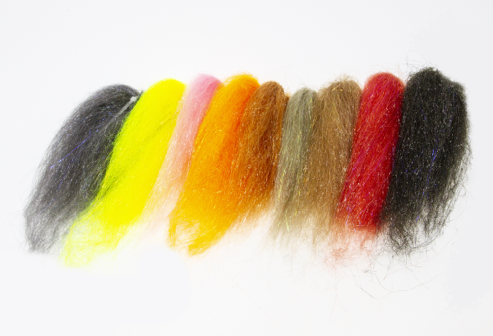 Ghost Hair With Flash | Saltwater Synthetic Fly Tying Material 