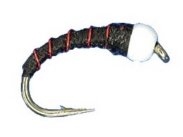 Ice Cream Cone Fly - Black Ice Cream Cone Wet Fly Trout Black