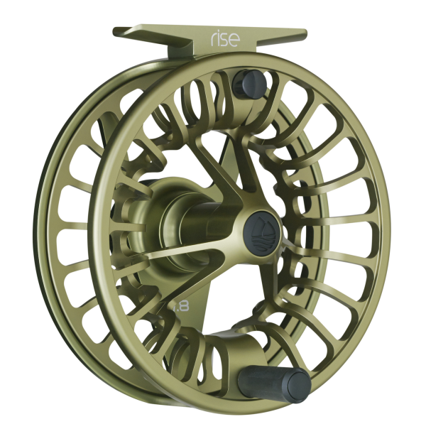 Redington Rise Fly Fishing Reel Olive Front