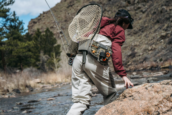wading belt net holder