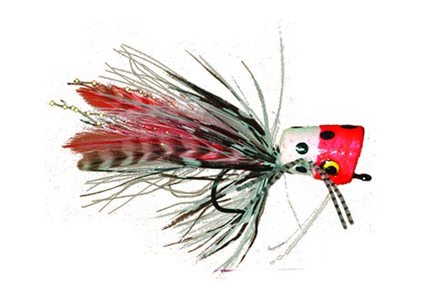 Order Whitlock's UL Air Jet Popper from TheFlyFishers.com for bass fly fishing flies.