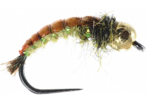 Egans GTI Caddis Olive Czech Nymph Trout Fly