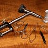 Hareline Fly Tying Kit with Vise, Scissors, Finisher