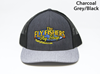 The Fly Fishers Shop Logo Trucker Hat Charcoal Grey/Black