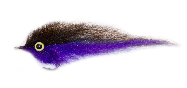 EP Peanut Butter Black/Purple 3/0 Pike Musky Fly