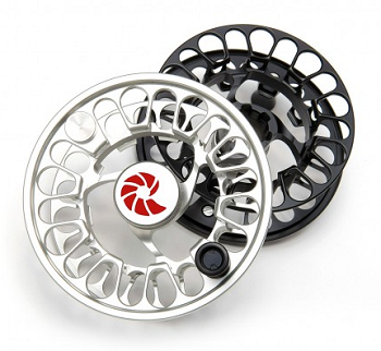 Black and silver NV-G 6/7 fly reels 