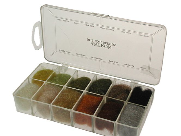 3 Dubbing Dispenser Boxes 40 Different Colors of Antron Sparkle Dubbing! 