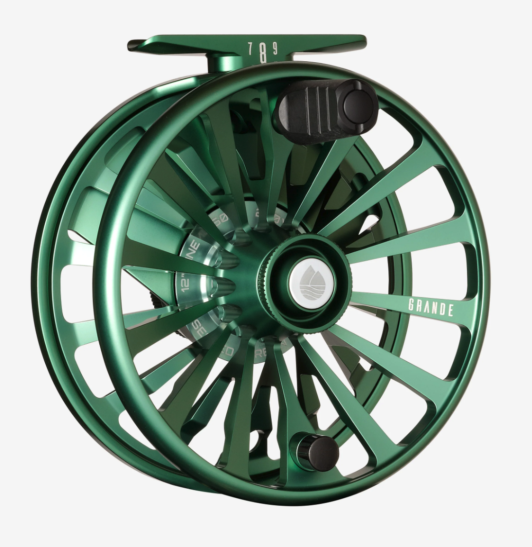 Angled spool view of Redington GRANDE 7/8/9 Limited Edition Bonefish Fly Reel