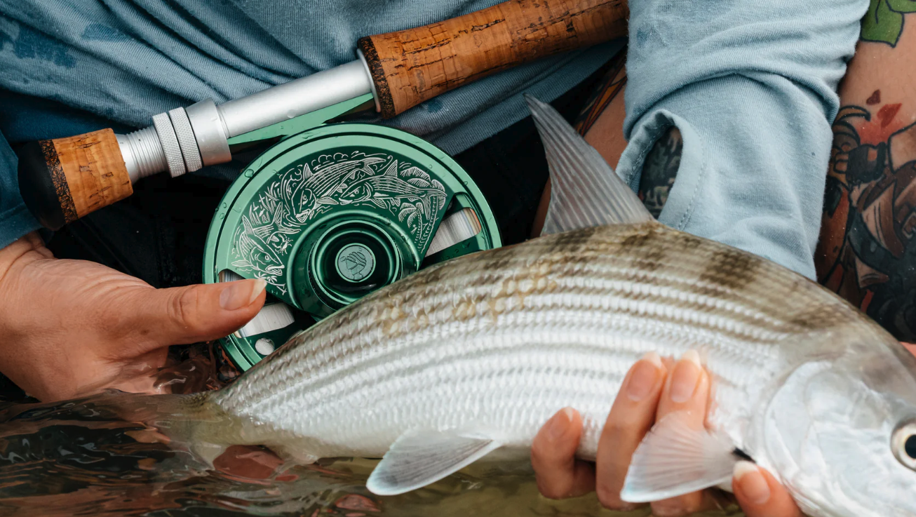 Redington GRANDE 7/8/9 Limited Edition Bonefish Fly Reel with bonefish