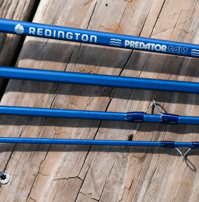 All 4 sections detail of Redington Predator Salt Fly Rod