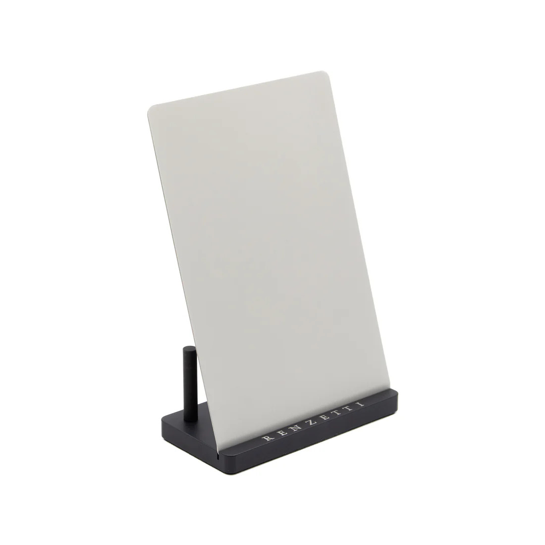 Angled view of the Renzetti Visual Enhancement Plate w/ Base