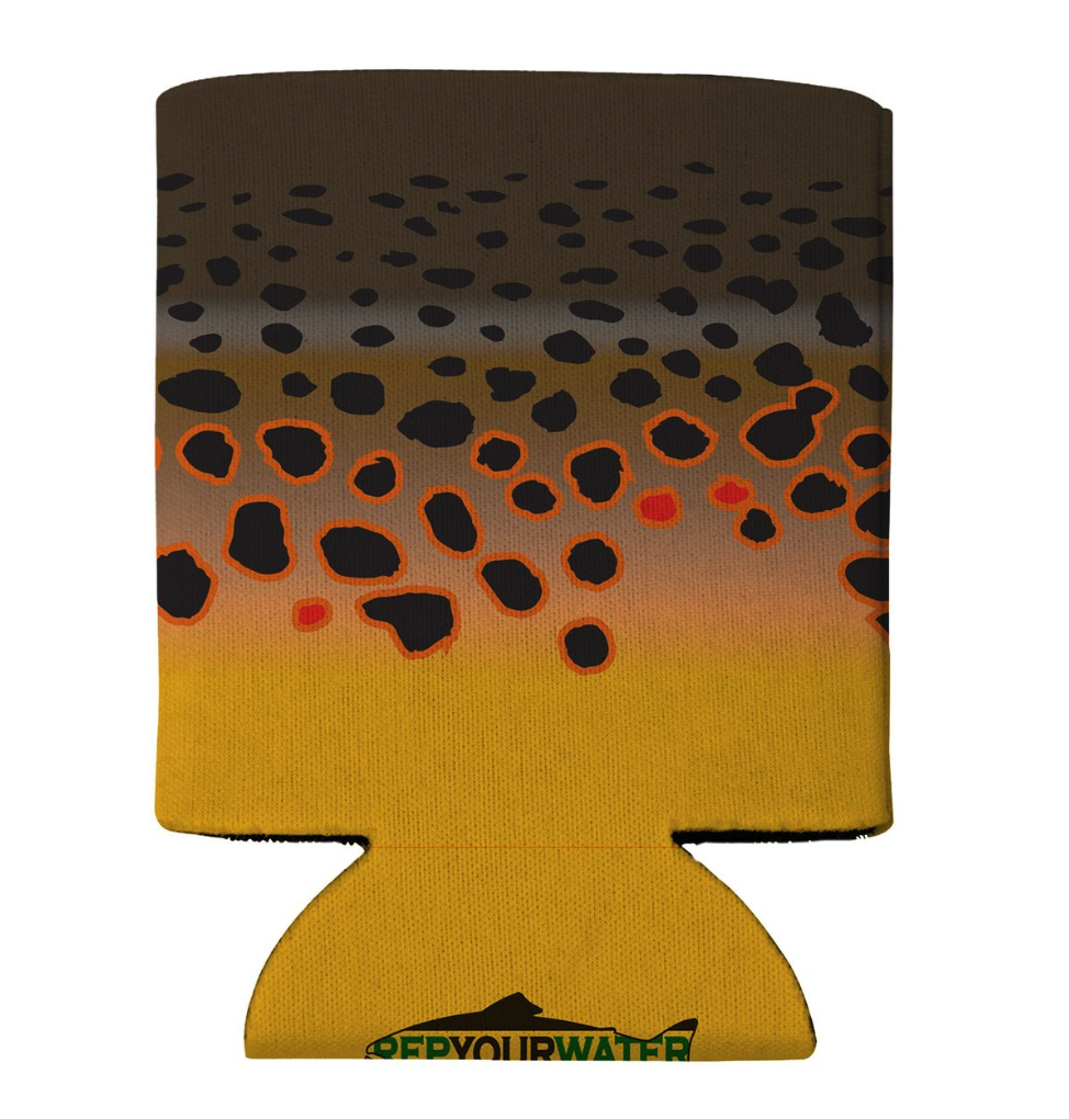 Side vide of Rep Your Water Eco Coolie Brown Trout