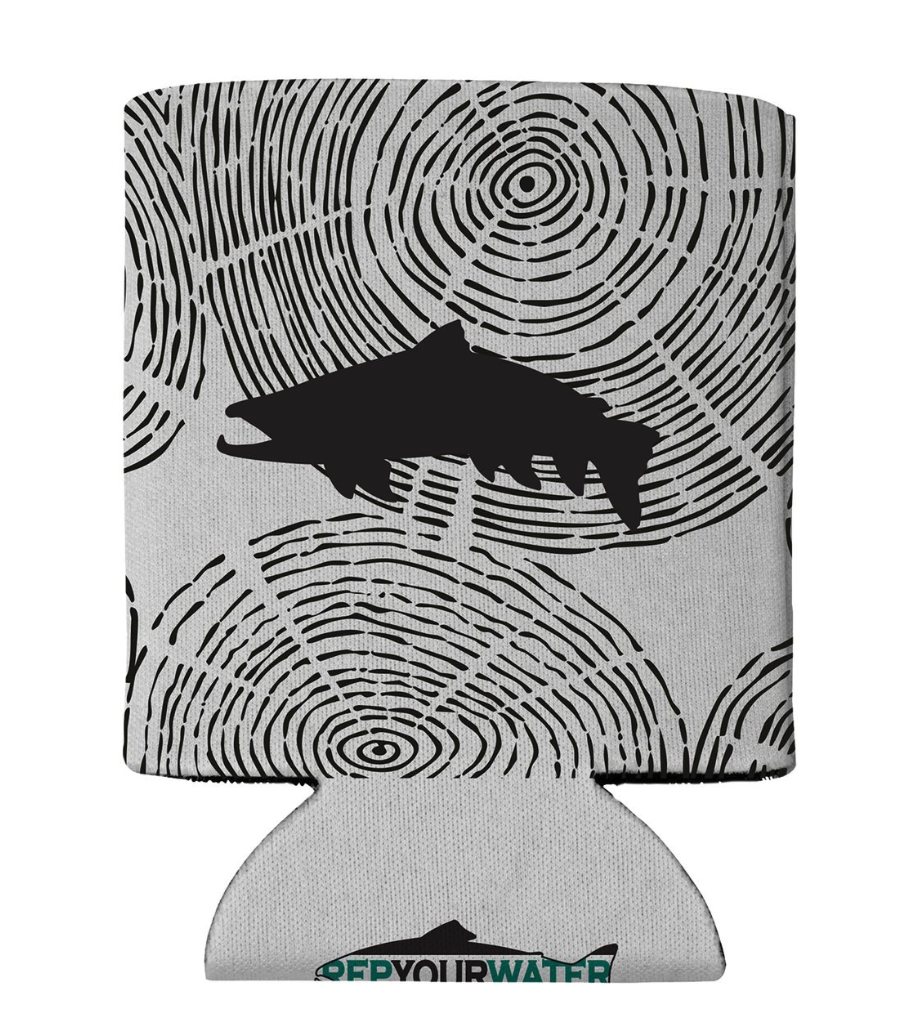 Side vide of  Rep Your Water Eco Coolie Tree Rings Trout