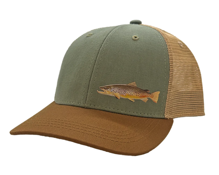 Order Rep Your Water brown trout hats online.