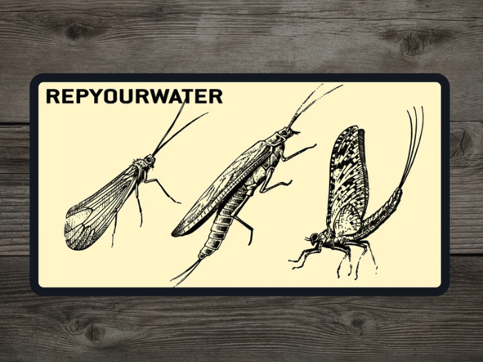 Shop Rep Your Water fly fishing stickers online.