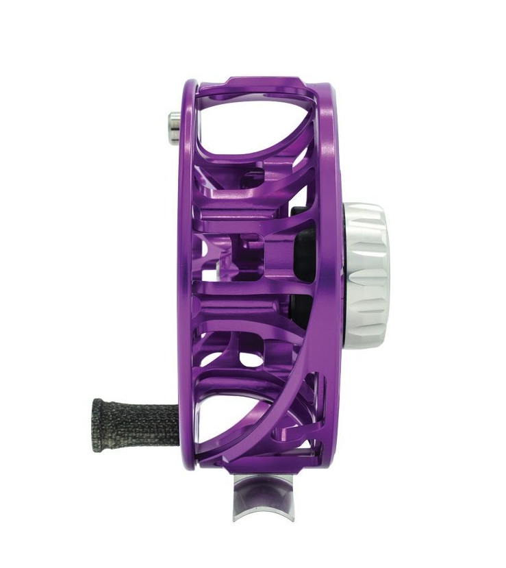 Arbor view of Ross Reels Animas Fly Reel Purple Limited Edition