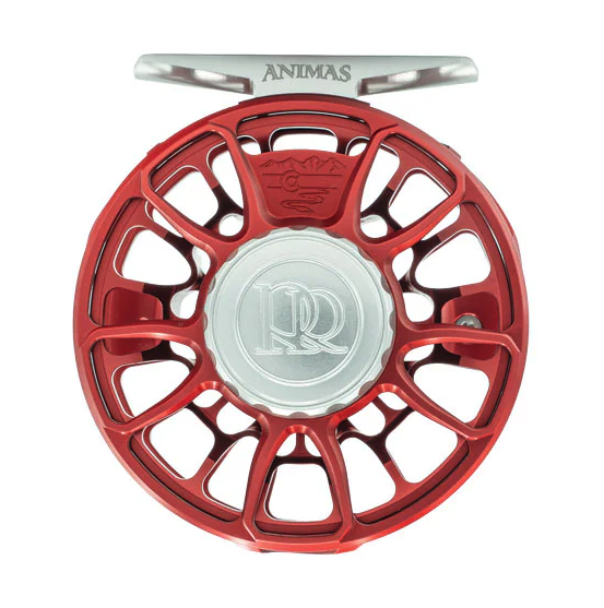Drag knob side of Ross Reels Animas Fly Reel Crimson Red Limited Edition