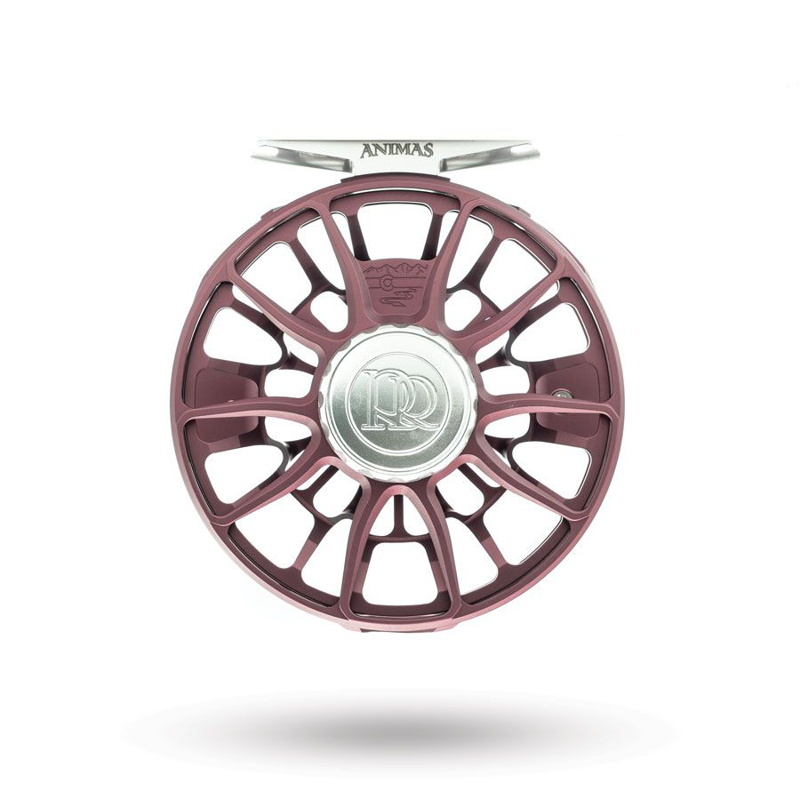 Frame and drag knob of the Ross Reels Animas Fly Reel Matte Merlot Fly Shop Exclusive