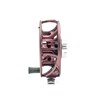 Profile view of the Ross Reels Animas Fly Reel Matte Merlot Fly Shop Exclusive