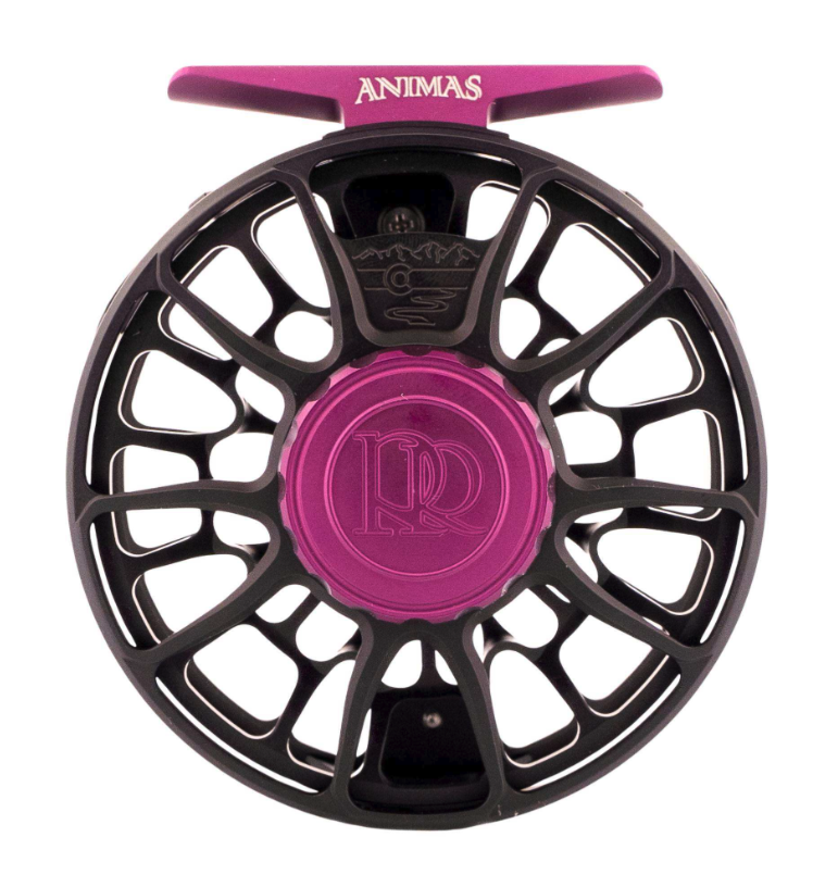 Front of Ross Reels Animas Fly Reel Raven Limited Edition