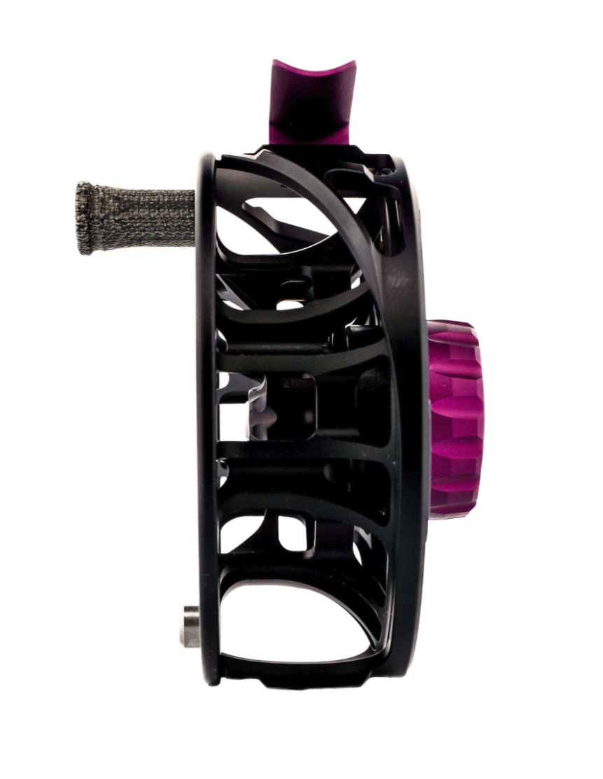 Arbor view of Ross Reels Animas Fly Reel Raven Limited Edition