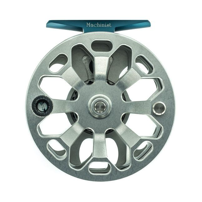 Spool side of Ross Reels Cimarron Fly Reel Machinist Edition