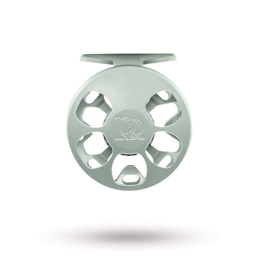 Buy Ross Cimarron Creek fly reel matte platinum USA made trout fly fishing reel front view