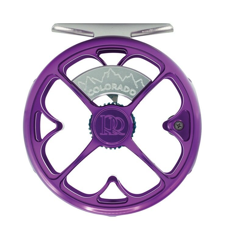 Front of Ross Reels Colorado Fly Reel Limited Edition Purple