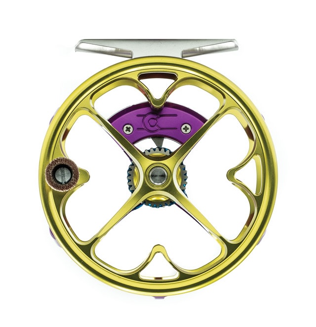Ross Reels Colorado Fly Reel Mardi Gras Fly Shop Exclusive color spool view