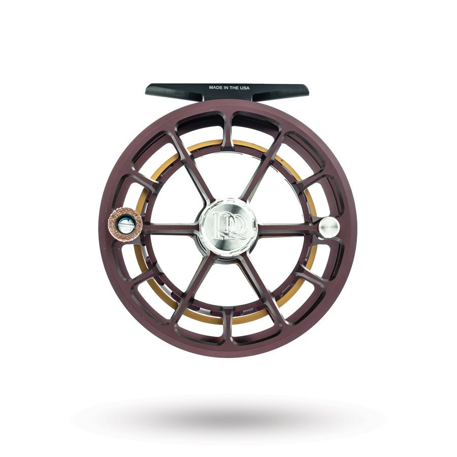 Spool view of Ross Reels Evolution R Fly Reel Matte Chocolate fly shop exclusive color