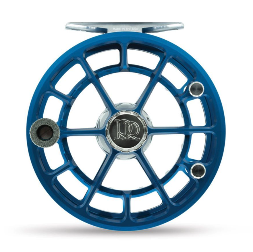 Ross Reels Evolution R Saltwater Fly Reel In Blue Color With Easy Grip Handle For Fighting Large Strong Fish