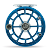 Ross Reels Evolution R Saltwater Fly Reel In Blue Color With Easy Grip Handle For Fighting Large Strong Fish