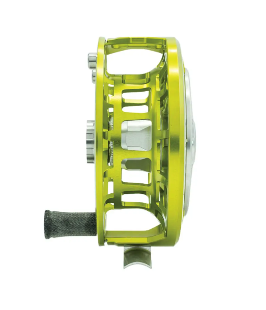 Arbor view of Ross Reels Evolution R Fly Reel Chartreuse Fly Shop Exclusive