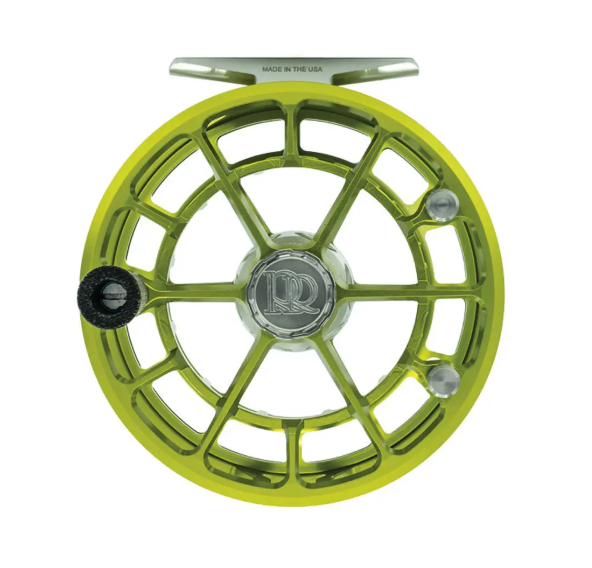 Back of Ross Reels Evolution R Fly Reel Chartreuse Fly Shop Exclusive