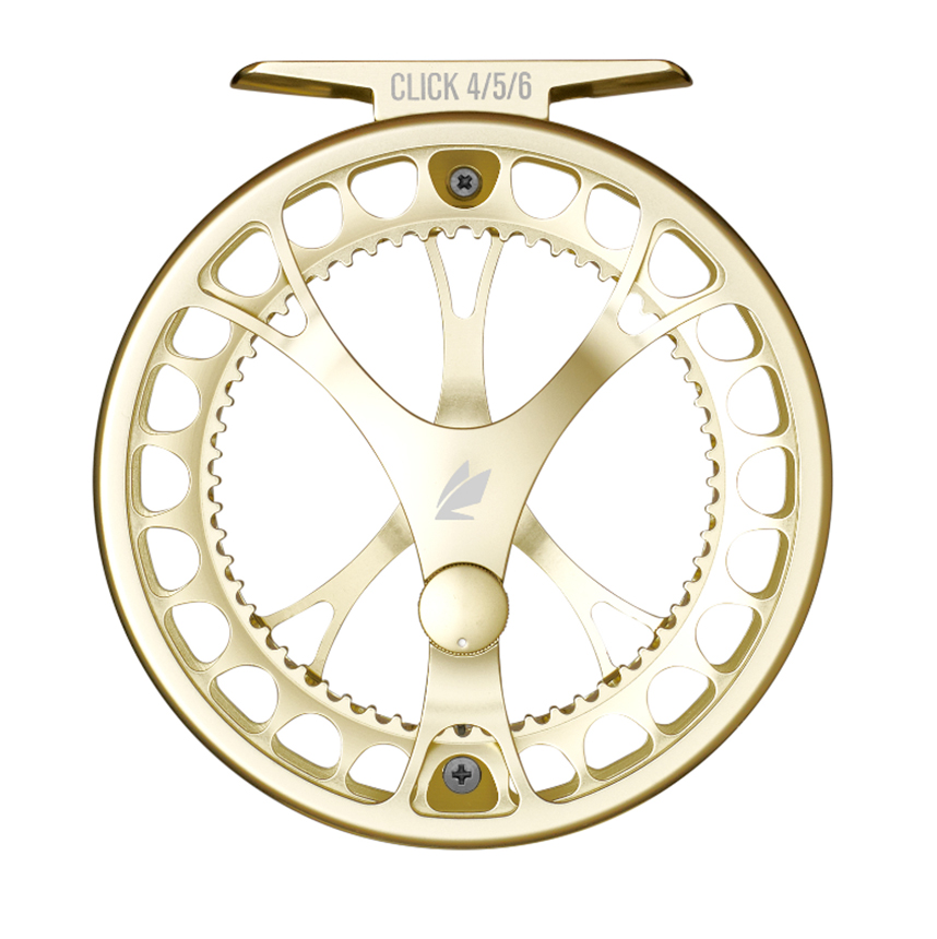 Sage's advanced CLICK fly reel with a larger palming rim for superior fish fighting ability.