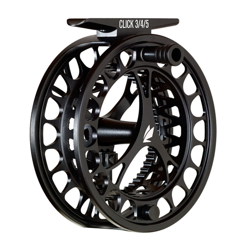 Lightweight and minimalist Sage CLICK reel, perfect for precision and functionality in fly fishing