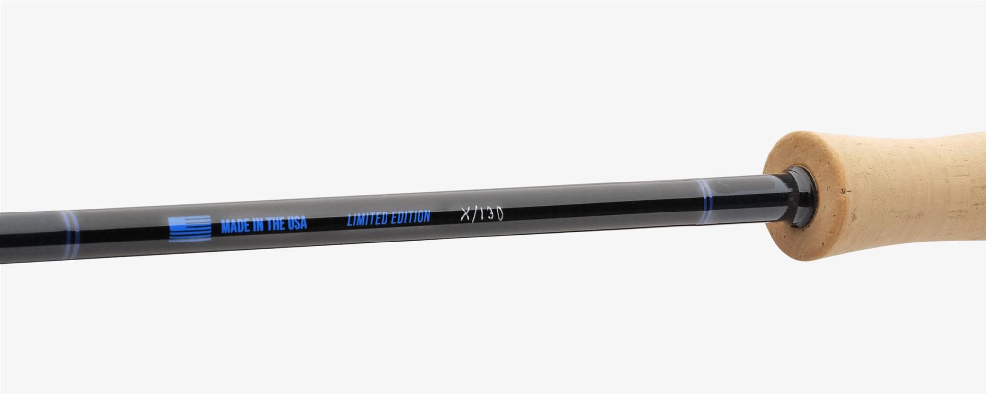 Numbered handle of Sage SALT R8 Fly Rod Limited Edition Permit Grand Slam 990-4